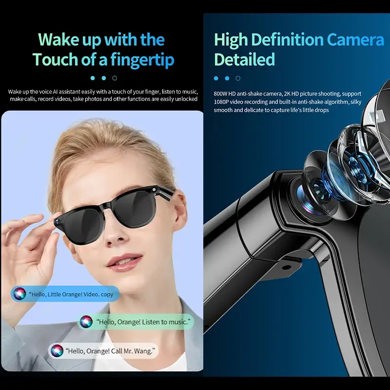 Video Recording Camera Smart Glasses - Image 3
