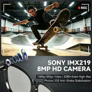 Smart Video Recording Glasses - Thumbnail Image 2