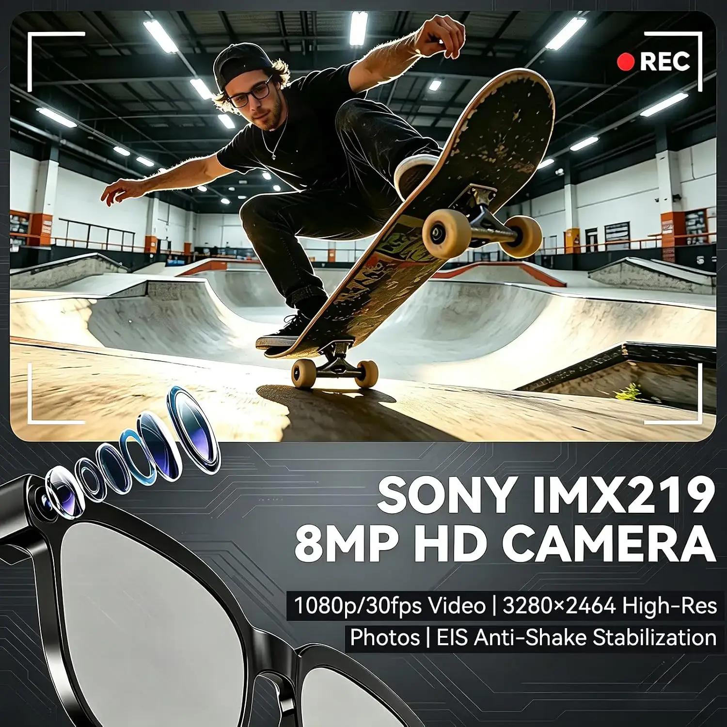 Smart Video Recording Glasses - Image 2