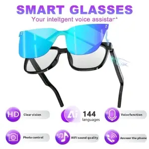 Smart Translation Wireless Bluetooth Eyeglasses - Thumbnail Image 3