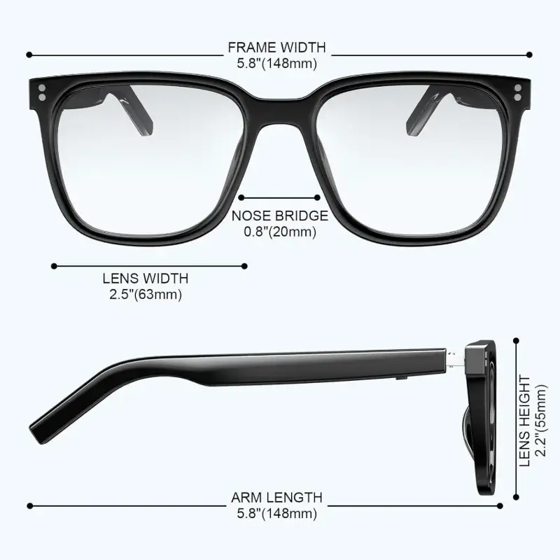 Smart Translation Wireless Bluetooth Eyeglasses - Image 4