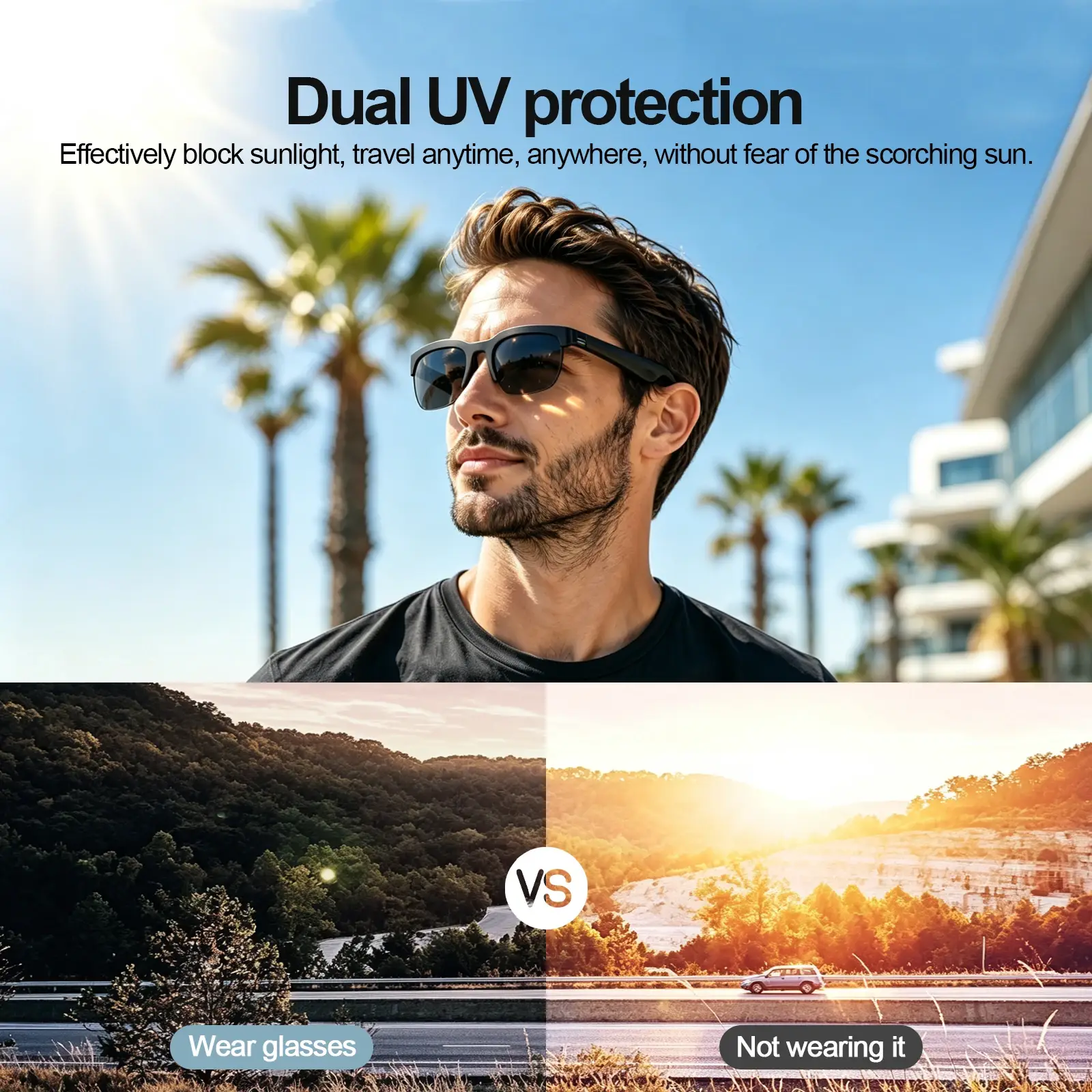 Bluetooth Wireless Smart Audio Sunglasses - Image 4