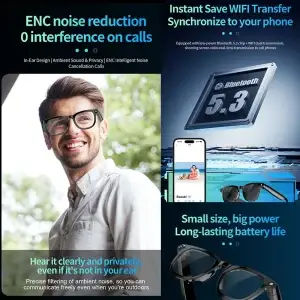 Video Recording Camera Smart Glasses - Thumbnail Image 7