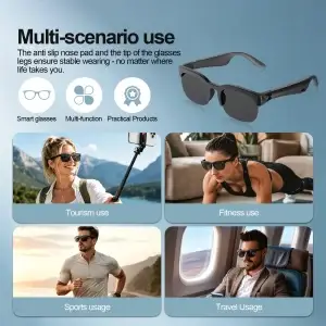 Bluetooth Wireless Smart Audio Sunglasses - Thumbnail Image 8