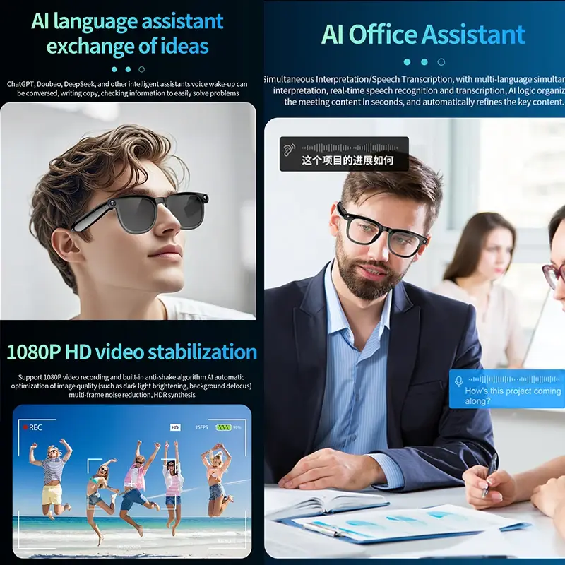 Video Recording Camera Smart Glasses - Image 6