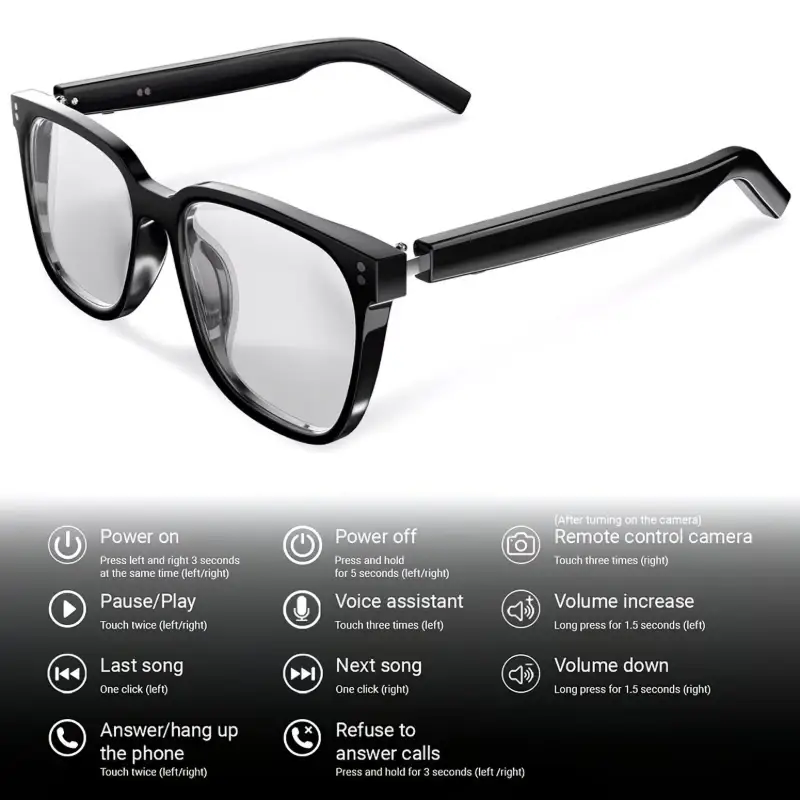 Smart Translation Wireless Bluetooth Eyeglasses - Image 8