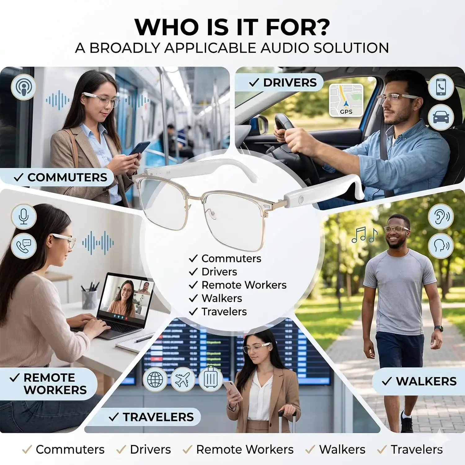 Bluetooth Smart Audio Glasses - Image 8