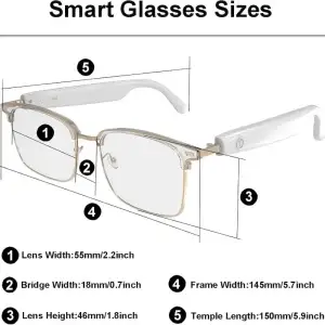 Bluetooth Smart Audio Glasses - Thumbnail Image 3