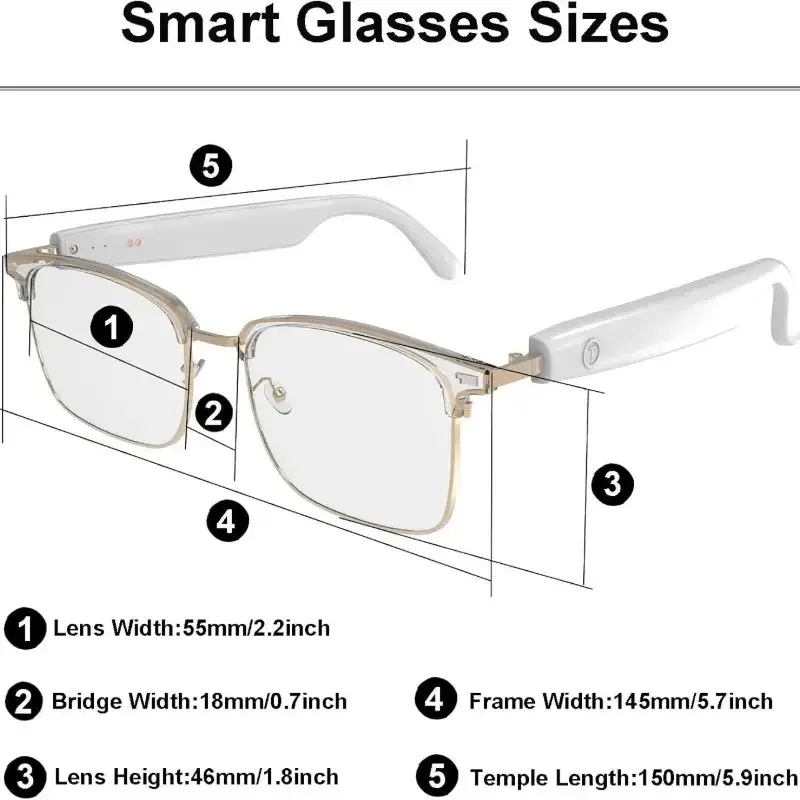 Bluetooth Smart Audio Glasses - Image 3